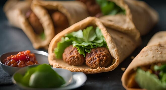Falafel balls. Homemade falafel.
