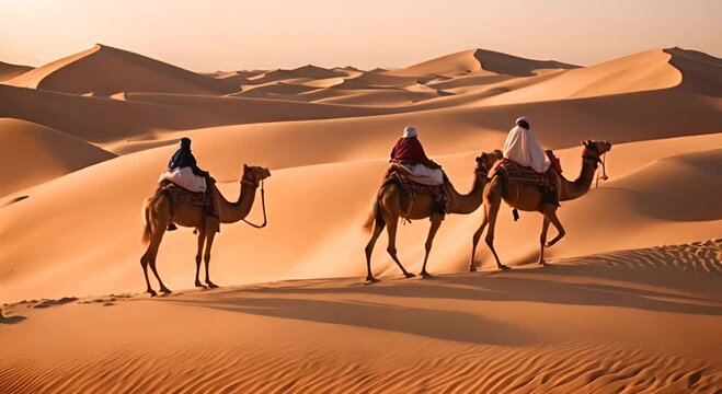 The three wise men in the desert.