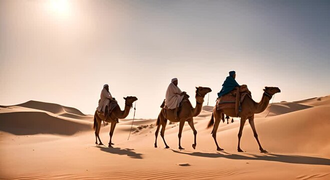 The three wise men in the desert.