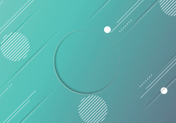 Gradient texture background with memphis elements.