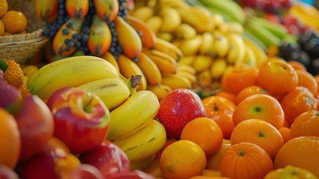A display of fresh fruit ripe and ready for a nutritious snack.