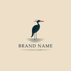 Illustration vector graphic of bird logo template. Flat design style.