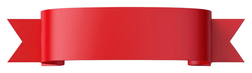 PNG  Elegant red ribbon banner illustration