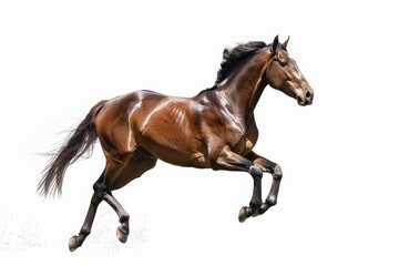 Naklejka premium horse isolated on white