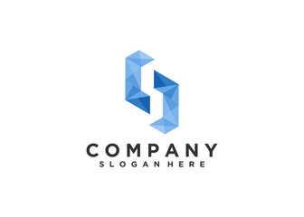 Initial letter s logo icon design vector