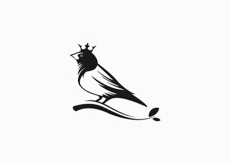 Sparrow bird logo template design