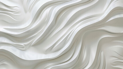 Fototapeta premium textured wallpaper with white embossed waves pattern