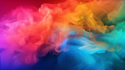 Obraz premium rainbow smoke background