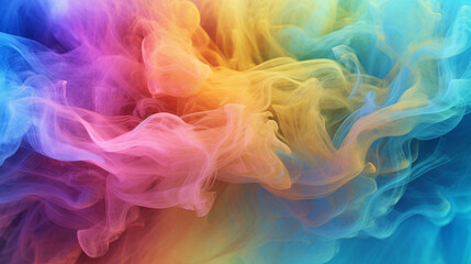 Obraz premium rainbow smoke background