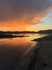 Fototapeta premium sunset on the beach