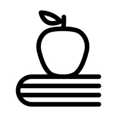 Education icon in thin line style. Vector illustration graphic design