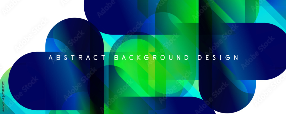 Poster Trendy simple fluid color gradient abstract background with circles and shapes. Vector Illustration For Wallpaper, Banner, Background, Card, Book Illustration, landing page