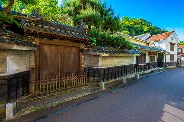 島根県　温泉津の町並み