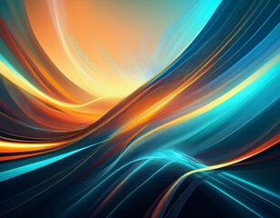 Close-up of modern abstract lines and forms painted with digital brushes for your new background. 