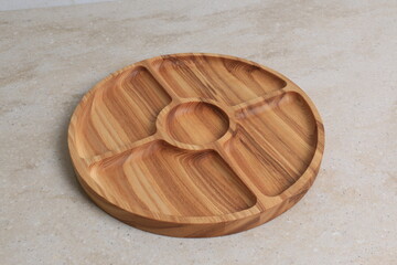 wooden bowl on table