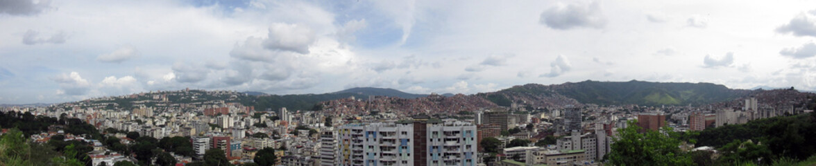 panorama of caracas city, venezuela
