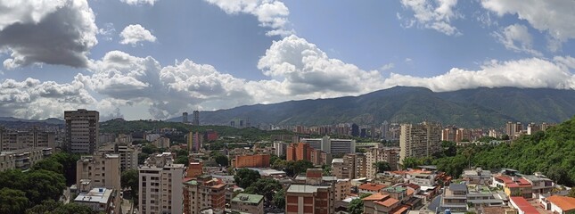 panorama of caracas city, venezuela