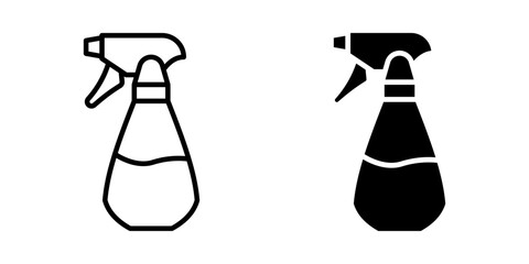 Spray icon set. cleaning spray Symbol. cleaning spray bottle sign. for mobile concept and web design. vector illustration on white background