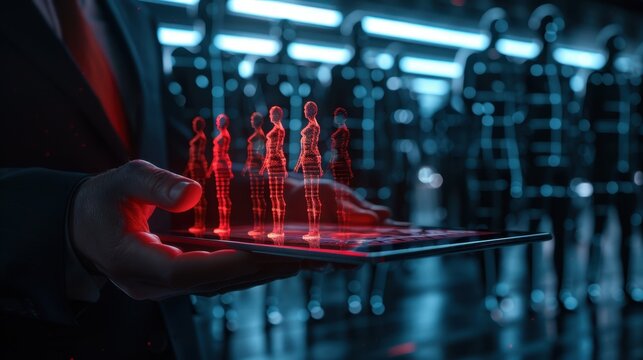 The Holographic Team on Tablet