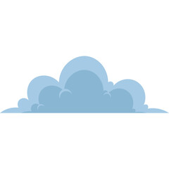 Fototapeta premium Blue Flat Cloud