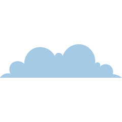 Fototapeta premium Blue Flat Cloud