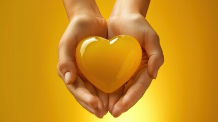 Fototapeta premium The Hands Holding Heart