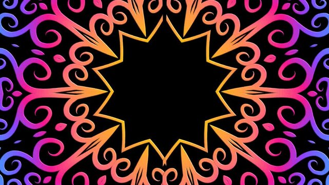 Beautiful flowers line art motion graphics for aesthetic commercial ads 