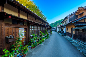 島根県　石見銀山　大森の町並み