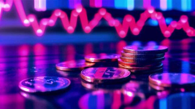 Cryptocurrency market analysis digital finance investment bitcoin coins financial growth trends blockchain trading technology economic background stock exchange volatility crypto