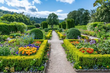 Obraz premium garden with flowers