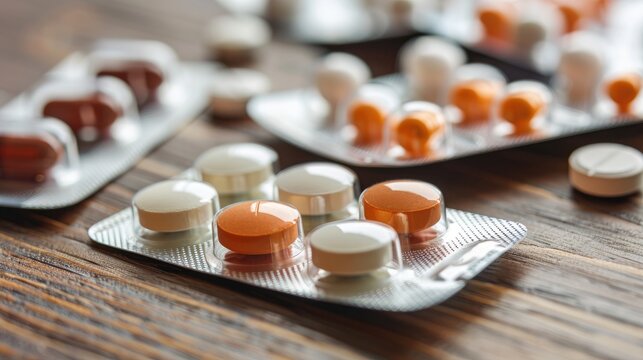 Detemir Insulin Medication Tablets with Space for Medical Ideas