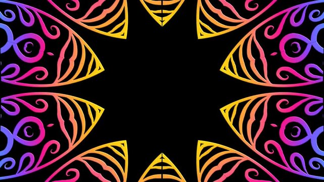 Beautiful flowers line art motion graphics for aesthetic commercial ads 