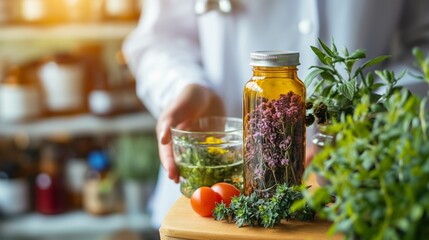 naturopathic doctor recommending natural remedies and lifestyle changes to improve a patient's overall health