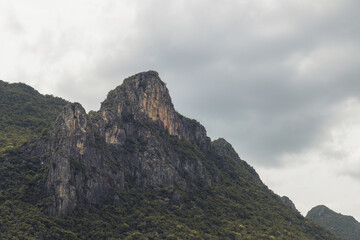 clouds over mountain