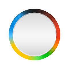 銀色のメダルに5色のリング -  シンプルな2位･準優勝の銀メダルのフレーム･パーツの素材