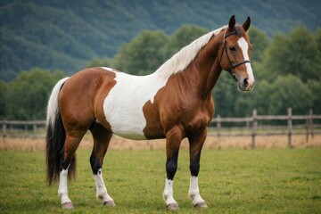 Obraz premium beautiful American Paint Horse breed.