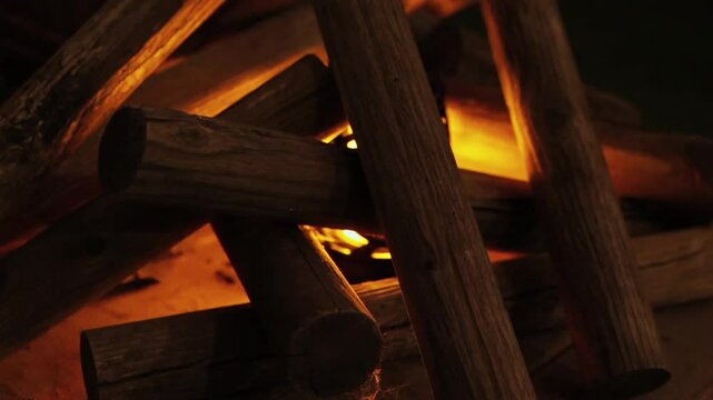 firewood needed at night at the campsite