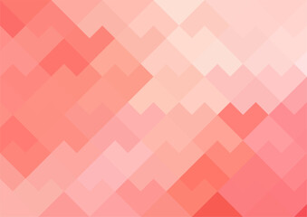 Mosaic pixel red background. Gradient abstract tile background. Artistic puzzle background.