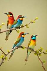 Fototapeta premium colorful birds 