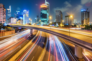 Obraz premium Ho Chi Minh city in Vietnam with smart city and communication network concept. Wireless telecommunication communication technology.