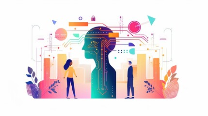 AI-powered language test, visual cues for feedback