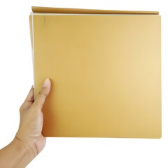 hand holding blank envelope, minimal design