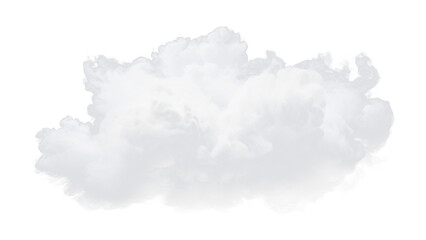 Naklejka premium Fluffy white cloud graphic