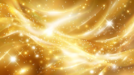 abstract background with golden twinkles