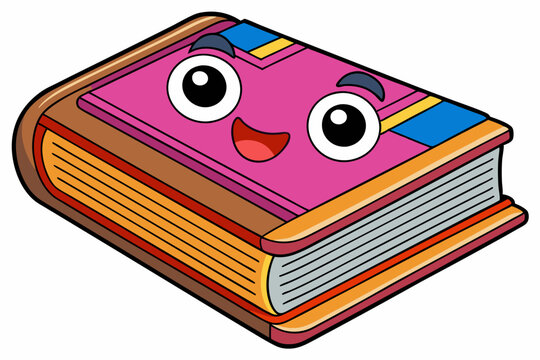 recommend clip art: Book Vector Illustration Cartoons, Clipart, Line Art Design on White Background, Book vector illustration in cartoon, clipart, and line art styles on a white background