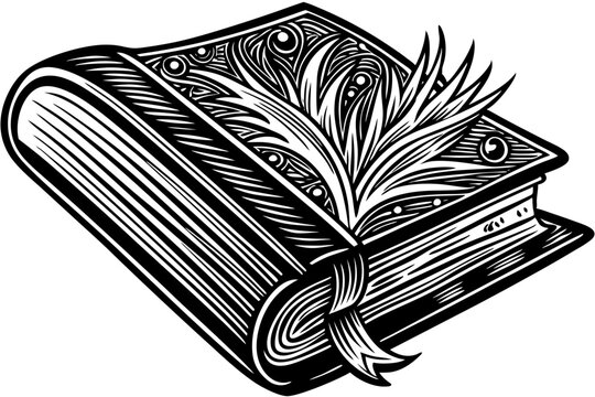 recommend clip art: Book Vector Illustration Cartoons, Clipart, Line Art Design on White Background, Book vector illustration in cartoon, clipart, and line art styles on a white background