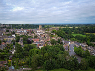 Fototapeta premium Aerial view of Richmond Castle, Yorkshire, England