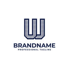 Letters UU Dot Monogram Logo, Suitable for business with UU initials