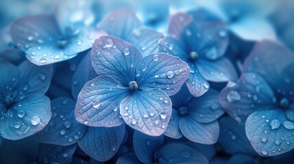 water drops on a flower