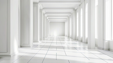 Ein weisses leeres Raum 